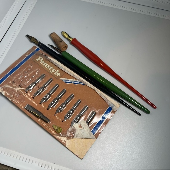 Mitchell Other - Vintage Mitchell Pedigree Round Hand Penstyle Fountain Pen Nibs Incomplete